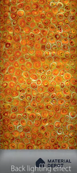 Multi Colour Stone Look Alabaster Sheet/Panel 8 ft x 4 ft - 6 mm | PN 03098 | Suitable for Pooja Room, Feature Wall, Foyer, Ceiling & Reception | Width is Subjected to 5% Variation