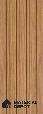 Brown Wooden Louver PN 03362 8 ft x 4.8 inch Charcoal Panel - 11 mm | Suitable for Feature Wall, TV Unit & Living Room | Width is Subjected to 5% Variation