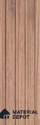 Brown Wooden Louver PN 00647 8 ft x 4.8 inch Charcoal Panel - 11 mm | Suitable for Feature Wall, TV Unit & Living Room | Width is Subjected to 5% Variation