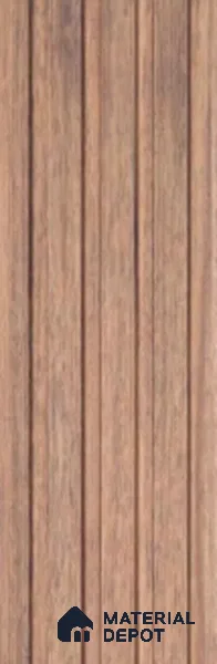 Brown Wooden Louver PN 00647 8 ft x 4.8 inch Charcoal Panel - 11 mm | Suitable for Feature Wall, TV Unit & Living Room | Width is Subjected to 5% Variation