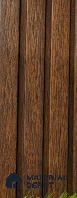 Brown Wooden Louver PN 03483 8 ft x 1.2 inch Charcoal Panel - 18 mm | Suitable for Feature Wall, TV Unit & Living Room | Width is Subjected to 5% Variation