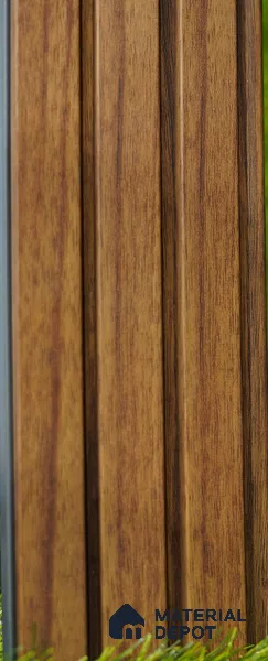 Brown Wooden Louver PN 03484 8 ft x 1.2 inch Charcoal Panel - 18 mm | Suitable for Feature Wall, TV Unit & Living Room | Width is Subjected to 5% Variation