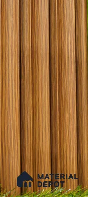 Brown Wooden Louver PN 03492 8 ft x 1.2 inch Charcoal Panel - 20 mm | Suitable for Feature Wall, TV Unit & Living Room | Width is Subjected to 5% Variation