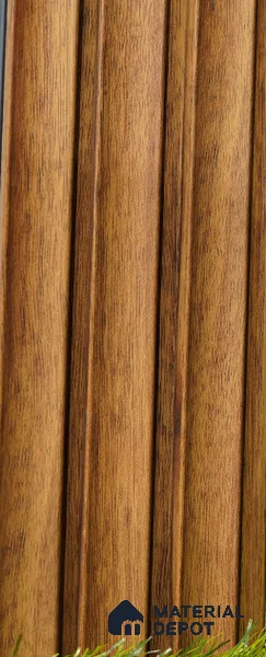 Brown Wooden Louver PN 03494 8 ft x 1.2 inch Charcoal Panel - 20 mm | Suitable for Feature Wall, TV Unit & Living Room | Width is Subjected to 5% Variation