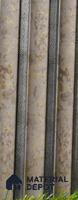 Multi Colour Metallic Louver PN 03501 8 ft x 1.2 inch Charcoal Panel - 20 mm | Suitable for Feature Wall, TV Unit & Living Room | Width is Subjected to 5% Variation