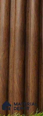 Brown Wooden Louver PN 03503 8 ft x 1.2 inch Charcoal Panel - 20 mm | Suitable for Feature Wall, TV Unit & Living Room | Width is Subjected to 5% Variation