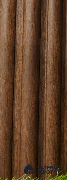 Brown Wooden Louver PN 03503 8 ft x 1.2 inch Charcoal Panel - 20 mm | Suitable for Feature Wall, TV Unit & Living Room | Width is Subjected to 5% Variation