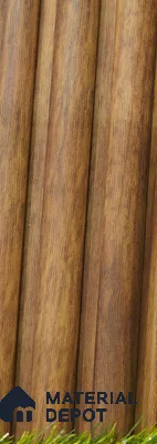 Brown Wooden Louver PN 03504 8 ft x 1.2 inch Charcoal Panel - 20 mm | Suitable for Feature Wall, TV Unit & Living Room | Width is Subjected to 5% Variation