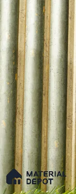 Multi Colour Metallic Louver PN 03507 8 ft x 1.2 inch Charcoal Panel - 20 mm | Suitable for Feature Wall, TV Unit & Living Room | Width is Subjected to 5% Variation
