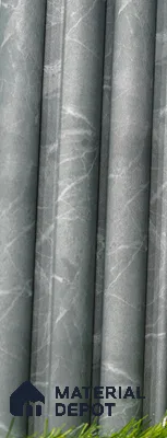 Grey Marble Louver PN 03508 8 ft x 1.2 inch Charcoal Panel - 20 mm | Suitable for Feature Wall, TV Unit & Living Room | Width is Subjected to 5% Variation