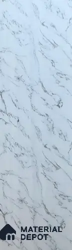 White Marble Look Charcoal Decorative Wall Panel PN 03821 8 ft x 2 ft - 4 mm | Suitable for Feature Wall, TV Unit & Living Room | Width is Subjected to 5% Variation