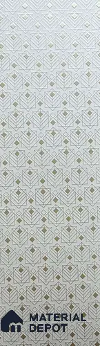 White Patterned Look Charcoal Decorative Wall Panel PN 03822 8 ft x 2 ft - 4 mm | Suitable for Feature Wall, TV Unit & Living Room | Width is Subjected to 5% Variation