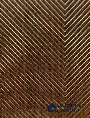 Brown Patterned Look Charcoal Decorative Wall Panel PN 03828 8 ft x 2 ft - 4 mm | Suitable for Feature Wall, TV Unit & Living Room | Width is Subjected to 5% Variation