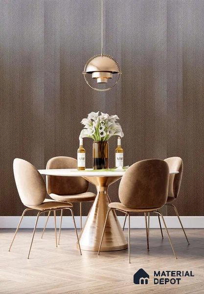 Brown Patterned Look Charcoal Decorative Wall Panel PN 03828 8 ft x 2 ft - 4 mm | Suitable for Feature Wall, TV Unit & Living Room | Width is Subjected to 5% Variation