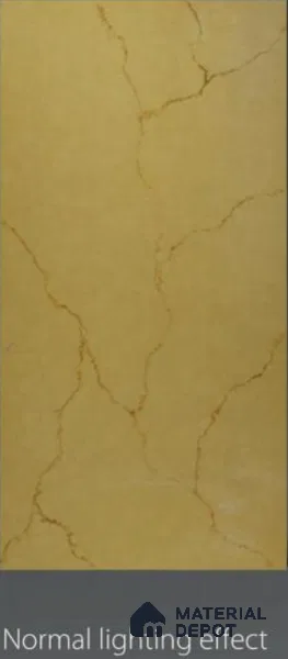 Gold Marble Look Alabaster Sheet/Panel 8 ft x 4 ft - 6 mm | PN 03057 | Suitable for Pooja Room, Feature Wall, Foyer, Ceiling & Reception | Width is Subjected to 5% Variation