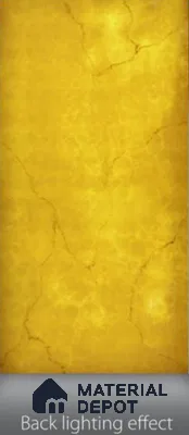 Gold Marble Look Alabaster Sheet/Panel 8 ft x 4 ft - 6 mm | PN 03057 | Suitable for Pooja Room, Feature Wall, Foyer, Ceiling & Reception | Width is Subjected to 5% Variation