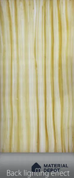 Multi Colour Patterned Look Alabaster Sheet/Panel 8 ft x 4 ft - 6 mm | PN 03062 | Suitable for Pooja Room, Feature Wall, Foyer, Ceiling & Reception | Width is Subjected to 5% Variation