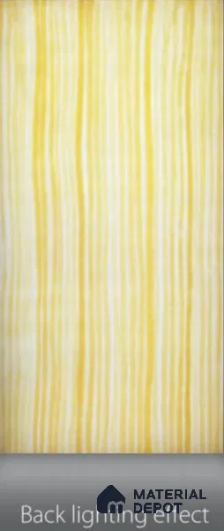 Multi Colour Patterned Look Alabaster Sheet/Panel 8 ft x 4 ft - 6 mm | PN 03060 | Suitable for Pooja Room, Feature Wall, Foyer, Ceiling & Reception | Width is Subjected to 5% Variation