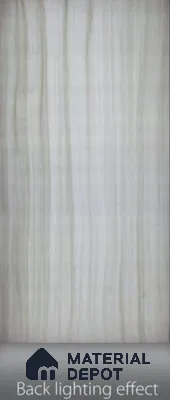 Silver Patterned Look Alabaster Sheet/Panel 8 ft x 4 ft - 6 mm | PN 03061 | Suitable for Pooja Room, Feature Wall, Foyer, Ceiling & Reception | Width is Subjected to 5% Variation