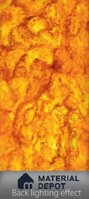 Multi Colour Marble Look Alabaster Sheet/Panel 8 ft x 4 ft - 6 mm | PN 03072 | Suitable for Pooja Room, Feature Wall, Foyer, Ceiling & Reception | Width is Subjected to 5% Variation
