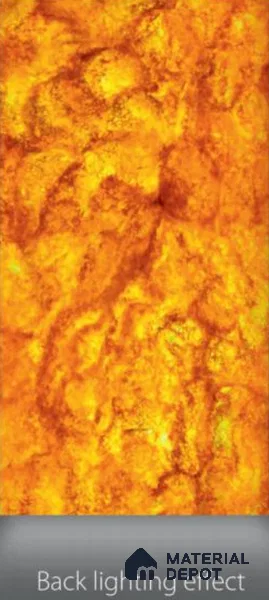 Multi Colour Marble Look Alabaster Sheet/Panel 8 ft x 4 ft - 6 mm | PN 03072 | Suitable for Pooja Room, Feature Wall, Foyer, Ceiling & Reception | Width is Subjected to 5% Variation