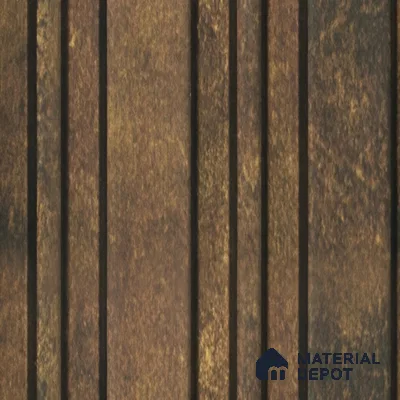 Brown Stone Louver PN 03367 8 ft x 4.8 inch Charcoal Panel - 11 mm | Suitable for Feature Wall, TV Unit & Living Room | Width is Subjected to 5% Variation