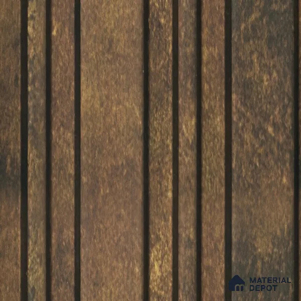 Brown Stone Louver PN 03367 8 ft x 4.8 inch Charcoal Panel - 11 mm | Suitable for Feature Wall, TV Unit & Living Room | Width is Subjected to 5% Variation