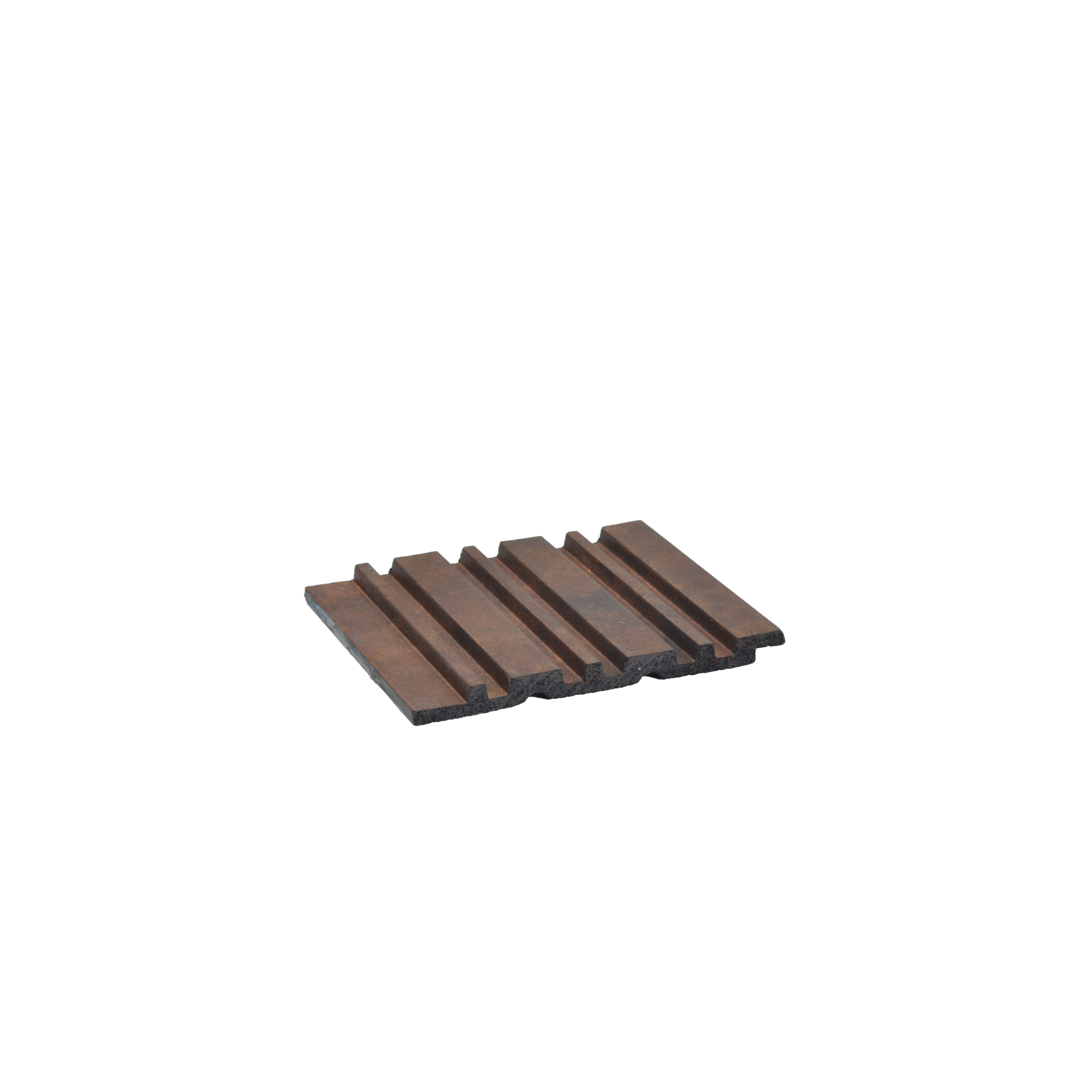 Brown Stone Louver PN 03367 8 ft x 4.8 inch Charcoal Panel - 11 mm | Suitable for Feature Wall, TV Unit & Living Room | Width is Subjected to 5% Variation
