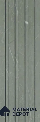 Green Marble Louver PN 00661 8 ft x 4.8 inch Charcoal Panel - 11 mm | Suitable for Feature Wall, TV Unit & Living Room | Width is Subjected to 5% Variation