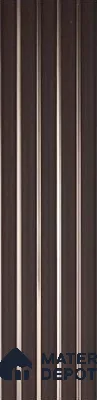 Multi Colour Leather Louver PN 00707 8 ft x 4.8 inch Charcoal Panel - 11 mm | Suitable for Feature Wall, TV Unit & Living Room | Width is Subjected to 5% Variation