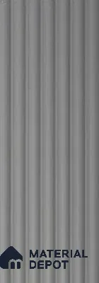 Grey Plain Colour Louver PN 00616 8 ft x 4.9 inch Charcoal Panel - 11 mm | Suitable for Feature Wall, TV Unit & Living Room | Width is Subjected to 5% Variation