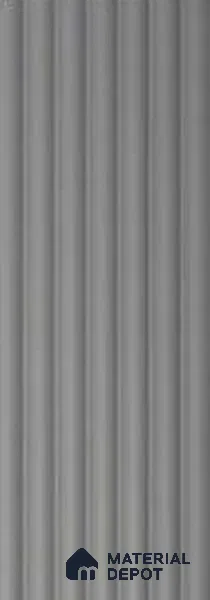 Grey Plain Colour Louver PN 00616 8 ft x 4.9 inch Charcoal Panel - 11 mm | Suitable for Feature Wall, TV Unit & Living Room | Width is Subjected to 5% Variation