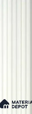 White Plain Colour Louver PN 00617 8 ft x 4.9 inch Charcoal Panel - 11 mm | Suitable for Feature Wall, TV Unit & Living Room | Width is Subjected to 5% Variation
