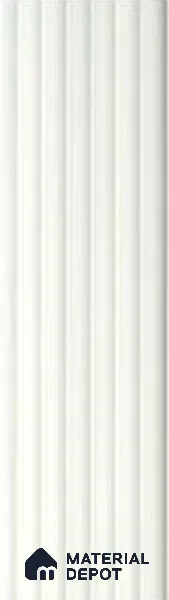 White Plain Colour Louver PN 00617 8 ft x 4.9 inch Charcoal Panel - 11 mm | Suitable for Feature Wall, TV Unit & Living Room | Width is Subjected to 5% Variation