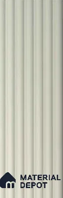 Ivory Plain Colour Louver PN 00618 8 ft x 4.9 inch Charcoal Panel - 11 mm | Suitable for Feature Wall, TV Unit & Living Room | Width is Subjected to 5% Variation