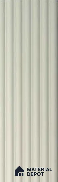 Ivory Plain Colour Louver PN 00618 8 ft x 4.9 inch Charcoal Panel - 11 mm | Suitable for Feature Wall, TV Unit & Living Room | Width is Subjected to 5% Variation