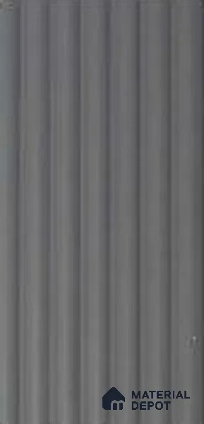 Grey Plain Colour Louver PN 00622 8 ft x 4.9 inch Charcoal Panel - 11 mm | Suitable for Feature Wall, TV Unit & Living Room | Width is Subjected to 5% Variation