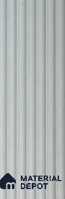 Grey Plain Colour Louver PN 03351 8 ft x 4.9 inch Charcoal Panel - 11 mm | Suitable for Feature Wall, TV Unit & Living Room | Width is Subjected to 5% Variation