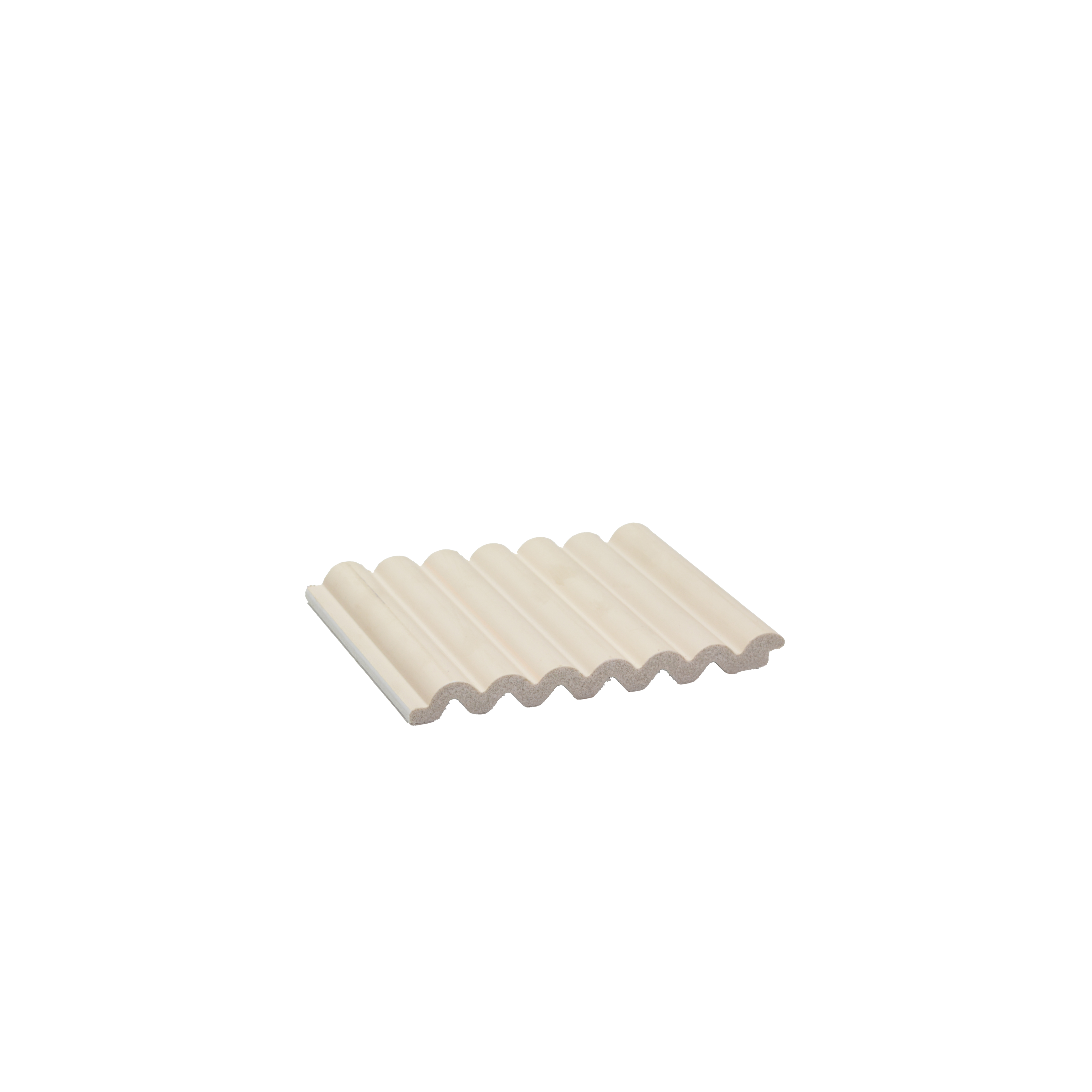 Beige Plain Colour Louver PN 03352 8 ft x 4.9 inch Charcoal Panel - 11 mm | Suitable for Feature Wall, TV Unit & Living Room | Width is Subjected to 5% Variation