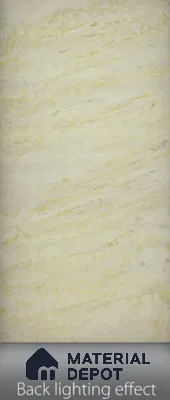 Multi Colour Marble Look Alabaster Sheet/Panel 8 ft x 4 ft - 6 mm | PN 03080 | Suitable for Pooja Room, Feature Wall, Foyer, Ceiling & Reception | Width is Subjected to 5% Variation