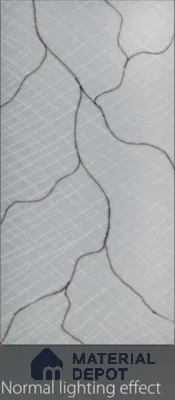 Grey Marble Look Alabaster Sheet/Panel 8 ft x 4 ft - 6 mm | PN 03086 | Suitable for Pooja Room, Feature Wall, Foyer, Ceiling & Reception | Width is Subjected to 5% Variation