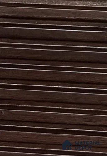 Brown Wooden Louver PN 03779 9.5 ft x 4.9 inch Charcoal Panel - 11 mm | Suitable for Feature Wall, TV Unit & Living Room | Width is Subjected to 5% Variation