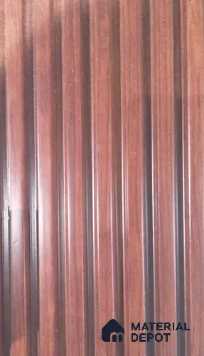 Brown Wooden Louver PN 03518 9.5 ft x 4.9 inch Charcoal Panel - 11 mm | Suitable for Feature Wall, TV Unit & Living Room | Width is Subjected to 5% Variation