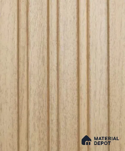 Brown Wooden Louver PN 03173 9.5 ft x 4.9 inch Charcoal Panel - 11 mm | Suitable for Feature Wall, TV Unit & Living Room | Width is Subjected to 5% Variation