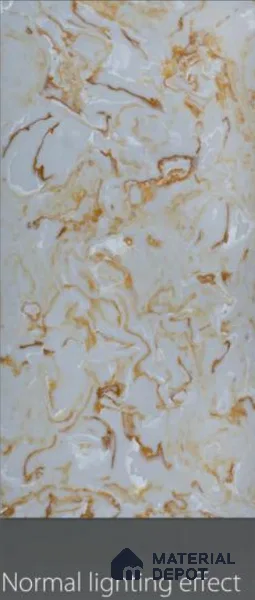 Multi Colour Marble Look Alabaster Sheet/Panel 8 ft x 4 ft - 6 mm | PN 03084 | Suitable for Pooja Room, Feature Wall, Foyer, Ceiling & Reception | Width is Subjected to 5% Variation