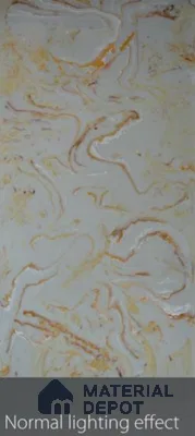 Multi Colour Marble Look Alabaster Sheet/Panel 8 ft x 4 ft - 6 mm | PN 03085 | Suitable for Pooja Room, Feature Wall, Foyer, Ceiling & Reception | Width is Subjected to 5% Variation