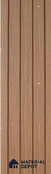 Brown Wooden Louver PN 00689 9.5 ft x 4.8 inch Charcoal Panel - 11 mm | Suitable for Feature Wall, TV Unit & Living Room | Width is Subjected to 5% Variation