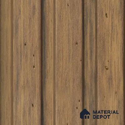 Brown Wooden Louver PN 03394 9.5 ft x 4.8 inch Charcoal Panel - 11 mm | Suitable for Feature Wall, TV Unit & Living Room | Width is Subjected to 5% Variation