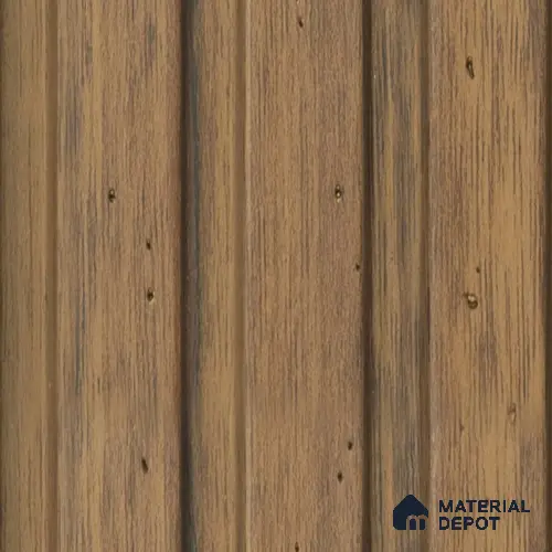 Brown Wooden Louver PN 03394 9.5 ft x 4.8 inch Charcoal Panel - 11 mm | Suitable for Feature Wall, TV Unit & Living Room | Width is Subjected to 5% Variation