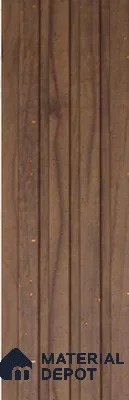 Brown Wooden Louver PN 03394 9.5 ft x 4.8 inch Charcoal Panel - 11 mm | Suitable for Feature Wall, TV Unit & Living Room | Width is Subjected to 5% Variation